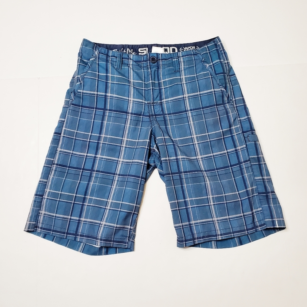 Salt Life Blue Plaid Board Shorts Size 30